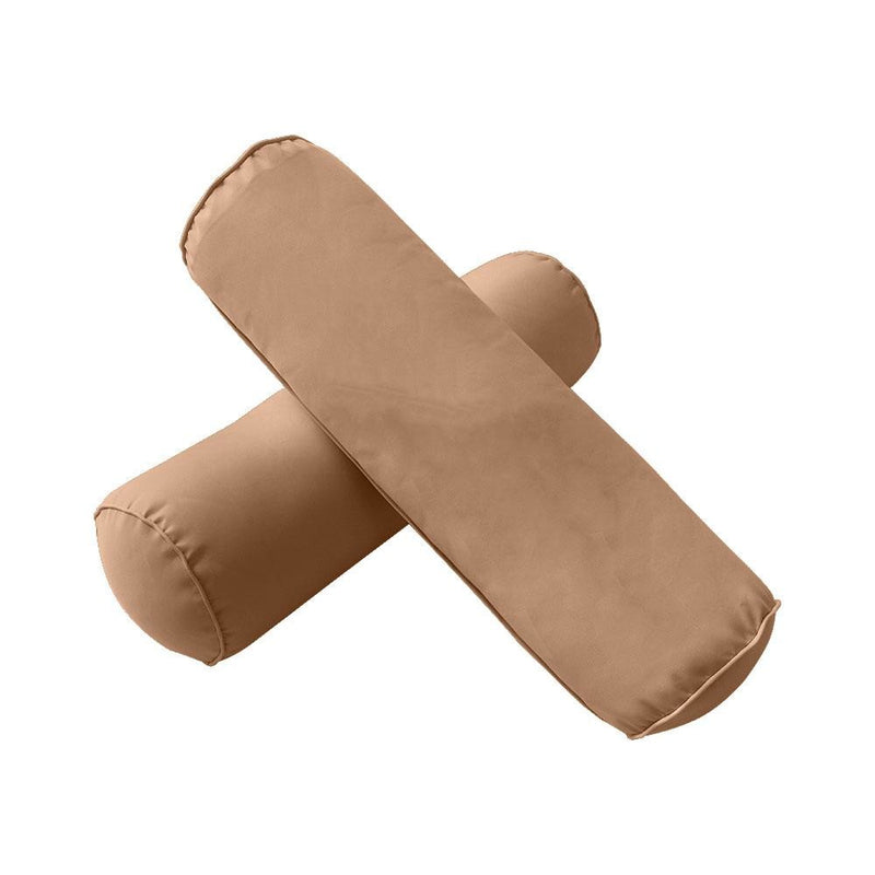 Model-2 -AD104 Full Pipe Trim Bolster & Back Pillow Cushion Outdoor SLIP COVER ONLY