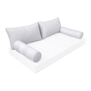 Model-2 -AD105 Full Pipe Trim Bolster & Back Pillow Cushion Outdoor SLIP COVER ONLY