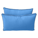 Model-2 5PC Contrast Pipe Outdoor Daybed Mattress Bolster Pillow Fitted Sheet Cover Only-Twin Size AD102