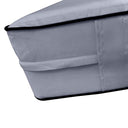 Model-2 AD001 Crib Size 5PC Contrast Pipe Outdoor Daybed Mattress Cushion Bolster Pillow Complete Set