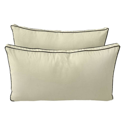 Model-2 AD005 Full Size 5PC Contrast Pipe Outdoor Daybed Mattress Cushion Bolster Pillow Complete Set
