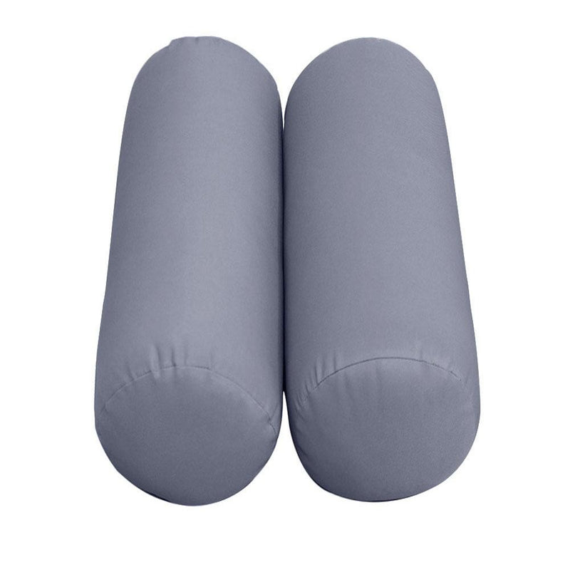 Model-2 AD001 Twin-XL Size 5PC Knife Edge Outdoor Daybed Mattress Cushion Bolster Pillow Complete Set