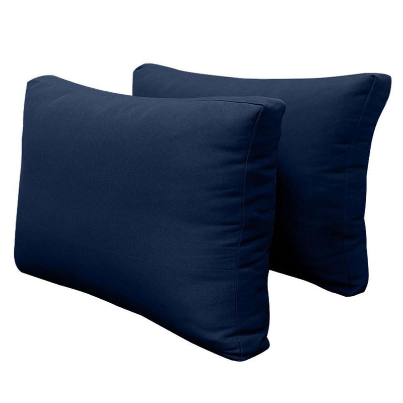 Model-2 AD101 Twin-XL Size 5PC Knife Edge Outdoor Daybed Mattress Cushion Bolster Pillow Complete Set