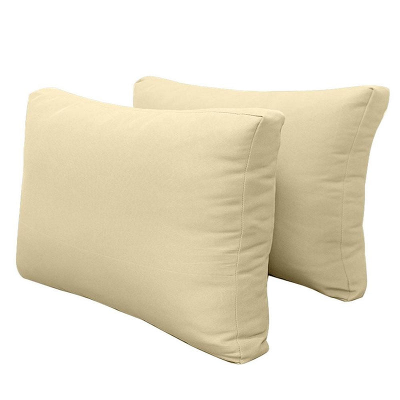 Model-2 AD103 Twin-XL Size 5PC Knife Edge Outdoor Daybed Mattress Cushion Bolster Pillow Complete Set