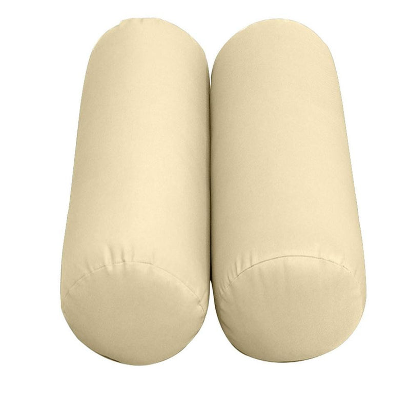 Model-2 AD103 Twin-XL Size 5PC Knife Edge Outdoor Daybed Mattress Cushion Bolster Pillow Complete Set