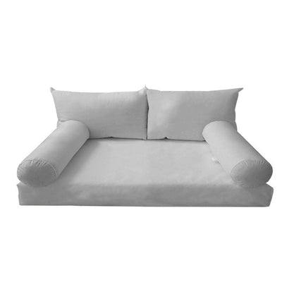 Model-2 5PC Mattress Bolster Back Rest Pillows Cushion Polyester Fiberfill 'INSERT ONLY'-Twin Size