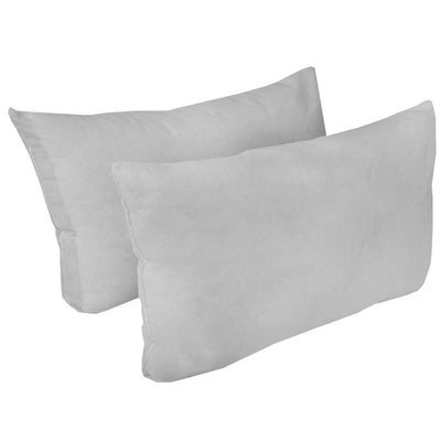 Model-2 5PC Mattress Bolster Back Rest Pillows Cushion Polyester Fiberfill 'INSERT ONLY'-Twin Size