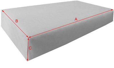 Model-2 5PC Mattress Bolster Back Rest Pillows Cushion Polyester Fiberfill 'INSERT ONLY'-Twin Size