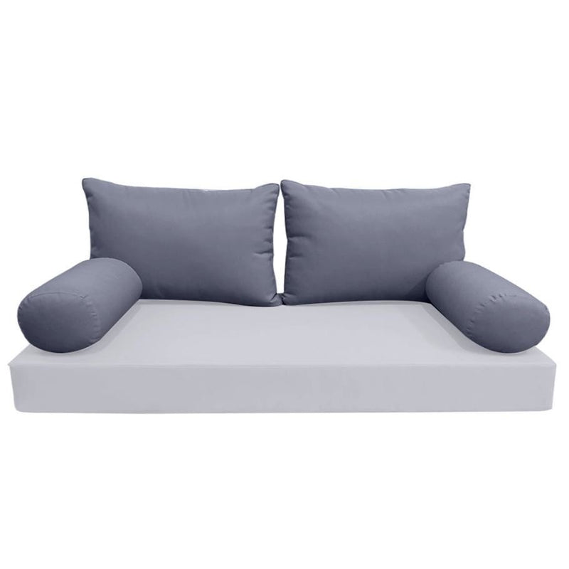Model-2 AD001 Twin Knife Edge Bolster & Back Pillow Cushion Outdoor SLIP COVER ONLY