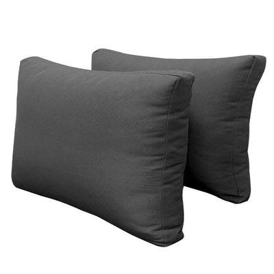 Model-2 AD003 Crib Knife Edge Bolster & Back Pillow Cushion Outdoor SLIP COVER ONLY