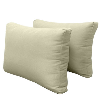 Model-2 AD005 Queen Size 5PC Knife Edge Outdoor Daybed Mattress Cushion Bolster Pillow Complete Set