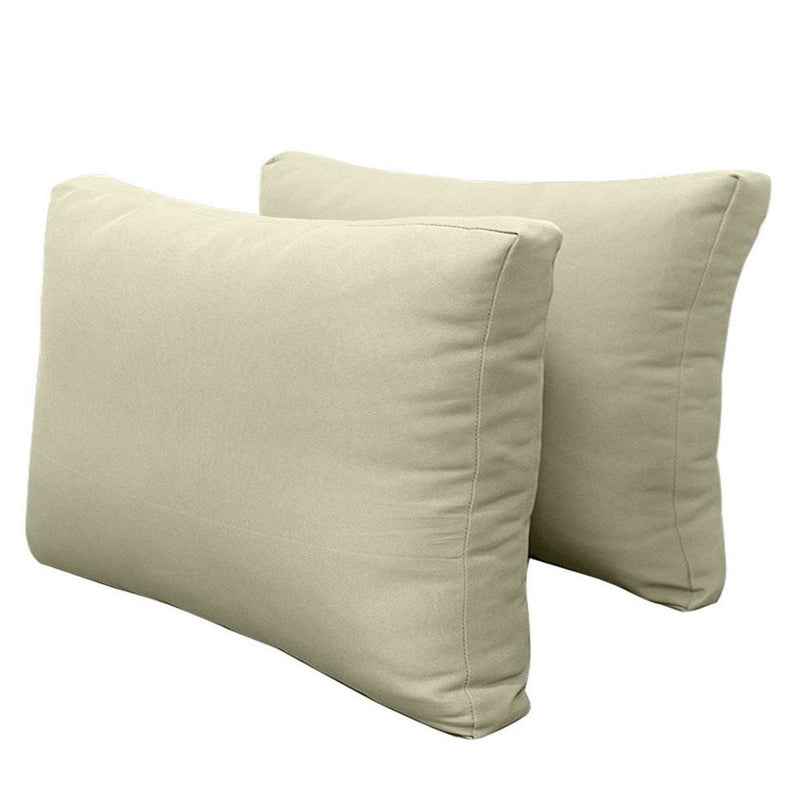 Model-2 AD005 Queen Size 5PC Knife Edge Outdoor Daybed Mattress Cushion Bolster Pillow Complete Set