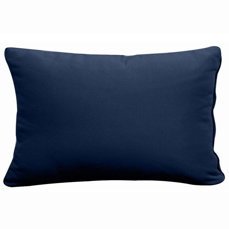 Model-2 AD101 Full Knife Edge Bolster & Back Pillow Cushion Outdoor SLIP COVER ONLY