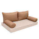 Model-2 AD104 Full Knife Edge Bolster & Back Pillow Cushion Outdoor SLIP COVER ONLY