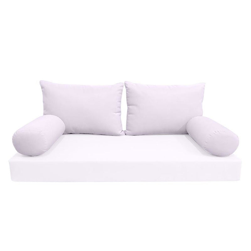 Model-2 AD107 Crib Knife Edge Bolster & Back Pillow Cushion Outdoor SLIP COVER ONLY