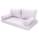 Model-2 AD107 Crib Size 5PC Knife Edge Outdoor Daybed Mattress Cushion Bolster Pillow Complete Set