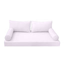 Model-2 AD107 Crib Size 5PC Pipe Outdoor Daybed Mattress Cushion Bolster Pillow Complete Set