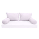 Model-2 AD107 Queen Knife Edge Bolster & Back Pillow Cushion Outdoor SLIP COVER ONLY