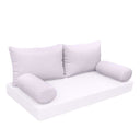 Model-2 AD107 Queen Knife Edge Bolster & Back Pillow Cushion Outdoor SLIP COVER ONLY