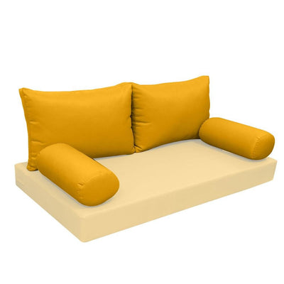 Model-2 AD108 Full Knife Edge Bolster & Back Pillow Cushion Outdoor SLIP COVER ONLY