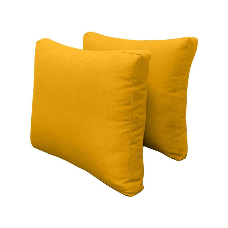 Model-2 AD108 Twin Size 5PC Knife Edge Outdoor Daybed Mattress Cushion Bolster Pillow Complete Set