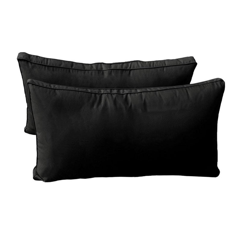 Model-2 - AD109 Crib Pipe Trim Bolster & Back Pillow Cushion Outdoor SLIP COVER ONLY