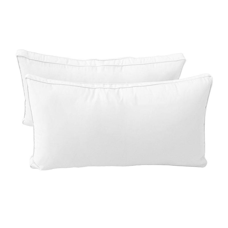 Model-2 - AD106 Full Pipe Trim Bolster & Back Pillow Cushion Outdoor SLIP COVER ONLY