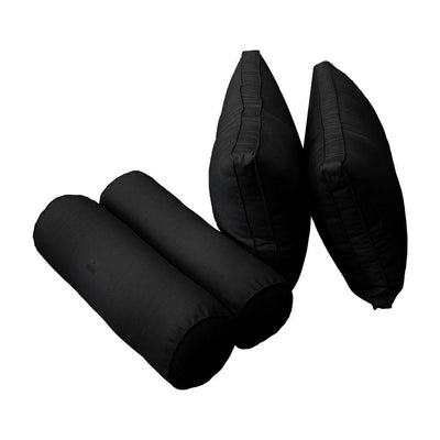 Model-2 - AD109 Full Pipe Trim Bolster & Back Pillow Cushion Outdoor SLIP COVER ONLY