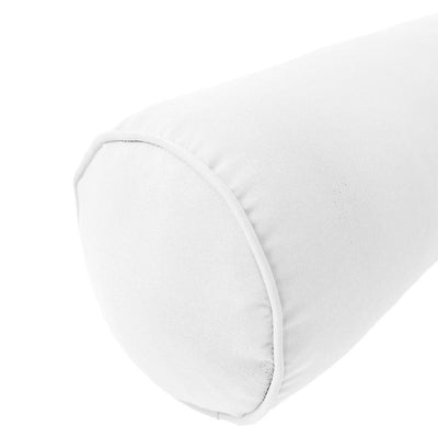 Model-2 - AD106 Queen Pipe Trim Bolster & Back Pillow Cushion Outdoor SLIP COVER ONLY