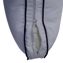 Model-3 - AD001 Twin Contrast Pipe Trim Bolster & Back Pillow Cushion Outdoor SLIP COVER ONLY
