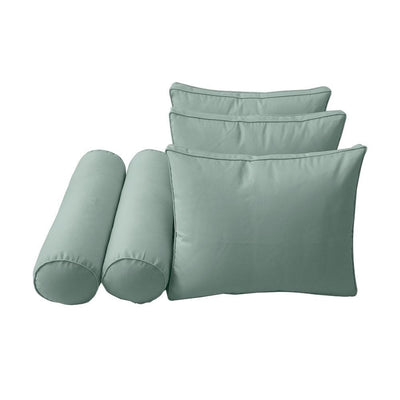 Model-3 - AD002 Twin Pipe Trim Bolster & Back Pillow Cushion Outdoor SLIP COVER ONLY