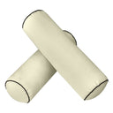 Model-3 - AD005 Queen Contrast Pipe Trim Bolster & Back Pillow Cushion Outdoor SLIP COVER ONLY