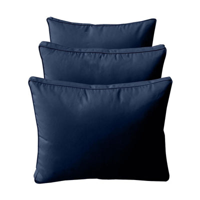 Model-3 - AD101 Full Pipe Trim Bolster & Back Pillow Cushion Outdoor SLIP COVER ONLY