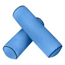 Model-3 - AD102 Crib Contrast Pipe Trim Bolster & Back Pillow Cushion Outdoor SLIP COVER ONLY