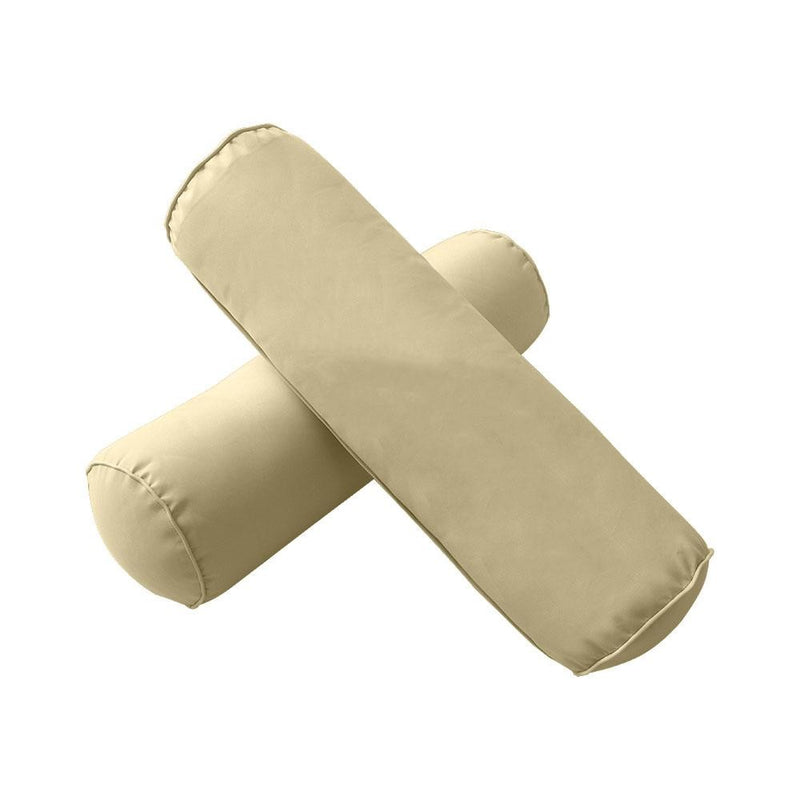 Model-3 - AD103 Full Pipe Trim Bolster & Back Pillow Cushion Outdoor SLIP COVER ONLY