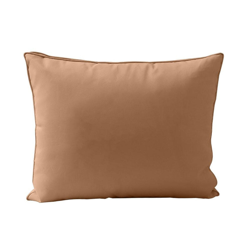 Model-3 - AD104 Twin Pipe Trim Bolster & Back Pillow Cushion Outdoor SLIP COVER ONLY