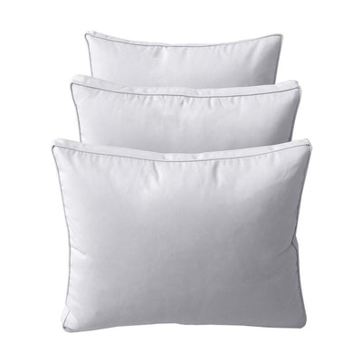 Model-3 - AD105 Full Pipe Trim Bolster & Back Pillow Cushion Outdoor SLIP COVER ONLY