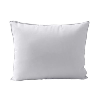 Model-3 - AD105 Queen Pipe Trim Bolster & Back Pillow Cushion Outdoor SLIP COVER ONLY