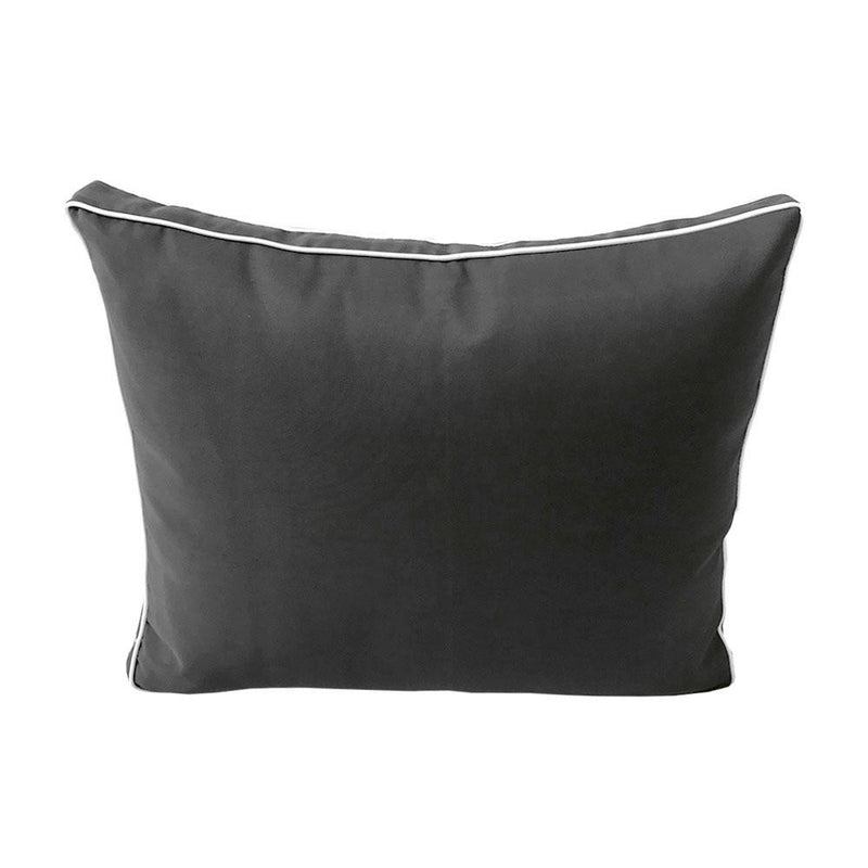 Model-3 6PC Contrast Pipe Outdoor Daybed Mattress Bolster Pillow Fitted Sheet Cover Only-Crib Size AD003