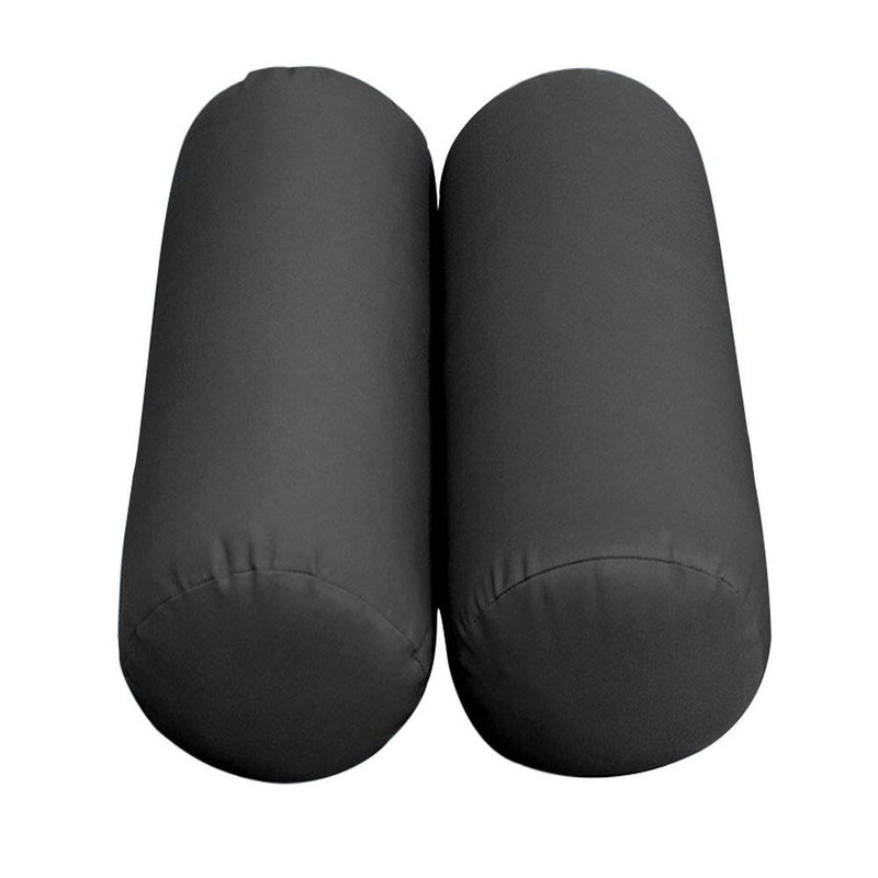 Model-3 AD003 Twin-XL Size 6PC Knife Edge Outdoor Daybed Mattress Cushion Bolster Pillow Complete Set
