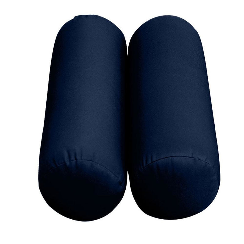 Model-3 AD101 Twin-XL Size 6PC Knife Edge Outdoor Daybed Mattress Cushion Bolster Pillow Complete Set