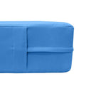 Model-3 AD102 Twin-XL Size 6PC Knife Edge Outdoor Daybed Mattress Cushion Bolster Pillow Complete Set