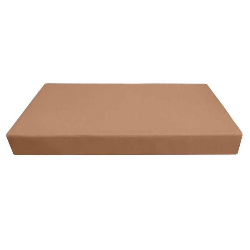Model-3 AD104 Twin-XL Size 6PC Knife Edge Outdoor Daybed Mattress Cushion Bolster Pillow Complete Set