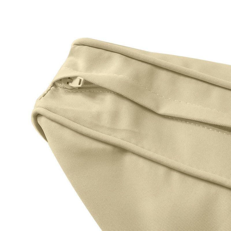 Model-3 6PC Pipe Outdoor Daybed Mattress Bolster Pillow Fitted Sheet Cover Only-Full Size AD103