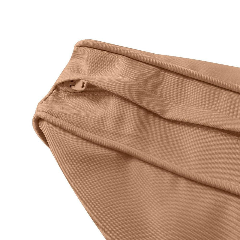 Model-3 6PC Pipe Outdoor Daybed Mattress Bolster Pillow Fitted Sheet Cover Only-Full Size AD104