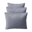 Model-3 AD001 Full Size 6PC Pipe Trim Outdoor Daybed Mattress Cushion Bolster Pillow Complete Set