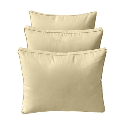 Model-3 AD103 Twin-XL Size 6PC Pipe Trim Outdoor Daybed Mattress Cushion Bolster Pillow Complete Set