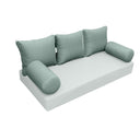 Model-3 - AD002 Crib Knife Edge Bolster & Back Pillow Cushion Outdoor SLIP COVER ONLY