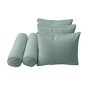 Model-3 AD002 Crib Size 6PC Pipe Trim Outdoor Daybed Mattress Cushion Bolster Pillow Complete Set