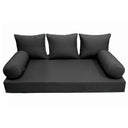 Model-3 AD003 Crib Size 6PC Knife Edge Outdoor Daybed Mattress Cushion Bolster Pillow Complete Set